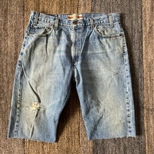 Vintage Levi jeans cut to shorts